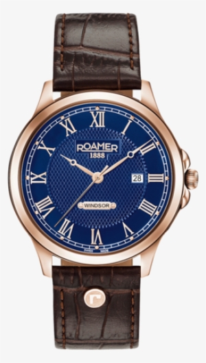 706856 49 42 - Roamer Men's Brown Leather Strap Chronograph Watch #3661874