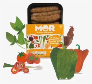 High Quality British Chicken, Sweet Cherry Tomatoes, - Mor Pork Beetroot & Apple Sausages #3661921