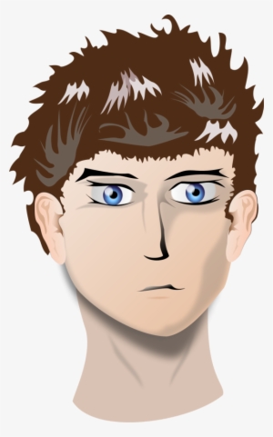 Head Of Boy With Blue Eyes - Human Head Clipart #3661947
