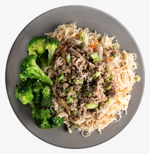 Athlete Pork Egg Roll Plate With Rice Noodles - Broccoli #3662727