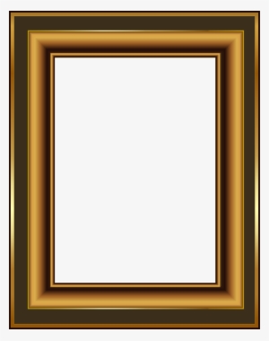 Brown And Gold Classis Transparent Png Frame #3662794