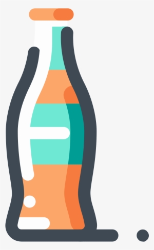 Orange Soda Bottle Icon - Sodas Blanco Y Negro Png #3663271