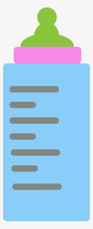 Kids Milk Bottle Vector - Glass Milk Bottle #3663726