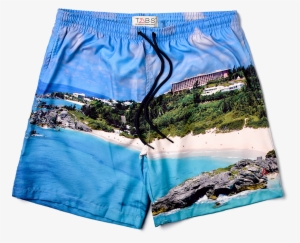 Horseshoe Bay Print - Swim Shorts Png Transparent #3663972