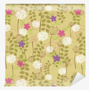 Seamless Dandelion And Flower Wallpaper Wallpaper • - Wallpaper #3664106