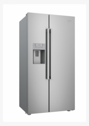 Ecosmart American Style Fridge Freezer With Plumbed - Beko Freestanding American Style Fridge Freezer | Asp341x #3664416