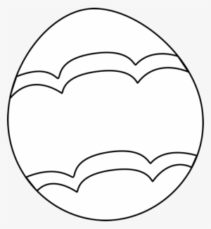 Black And White Decorated Easter - Black And White Easter Egg Clip Art #3664941