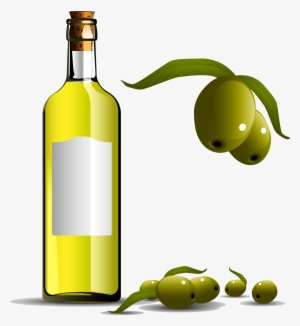 Olive Oil Clipart Cooking Oil Bottle - Olive Oil Vector Free #3665174