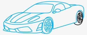How To Draw Ferrari 360, A Sports Car, Easy Step By - Ferrari 360 Easy Drawing #3666257