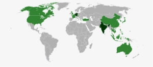 Red And Blue Map Of The World #3666402