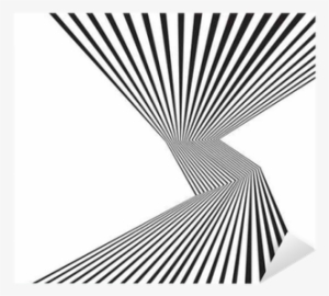 Black And White Mobious Wave Stripe Optical Abstract - Course Book #3666936