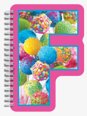 F Initial Notebook - Iscream Letter F Shaped Spiral-bound Lined-page 6.5" #3666959