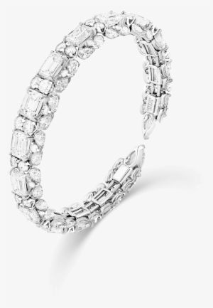 Piroutte White Diamond Bangle Copy - Diamond #3667595