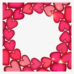 Borders Frames Hearts Heart Love Frame Border - Bright Pink #3667639
