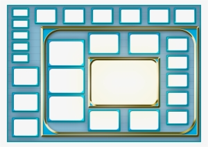 Click Here To Download Blue Group Picture Frames With - Group Photo Frame Png #3668172