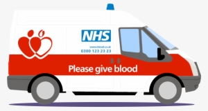 Nhs Give Blood Van - Blood Donation Car #3668656
