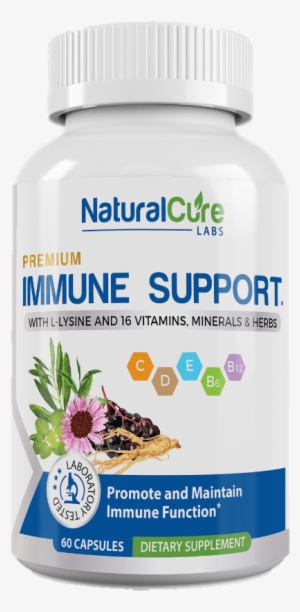 Is Front No Background - Natural Cure Labs Premium Monolaurin - 600mg, 100 Capsules #3668886