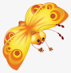 Clipart Resolution 600*600 - Butterfly Cartoon Variation Clipart #3668989