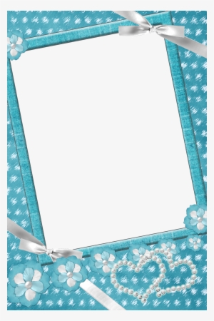 Transparent Blue Png Baby Frame Gallery Yopriceville - Blue Romantic Frame Png #3669022