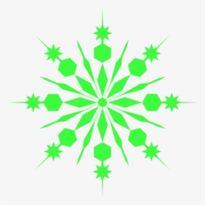 Light Green Snowflake Clip Art At Clker - Purple Snowflake Transparent Clipart #3669228