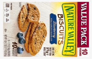 Nature Valley Breakfast Biscuits, Blueberry, 10 Pouches, - Nature Valley Breakfast Biscuits Blueberry 18 Count #3669944