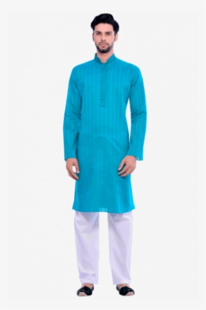 Cotton Self Striped Kurta Ethnic Men's Kurta For Every - Long Kurta For Men #3670322