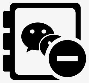 Delete From Address Book Icon Free Download Png Delete - We Chat 圖 示 #3670435