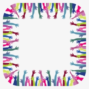 Free Clipart Of A Frame Of Hands - Frame Of Hands #3671145