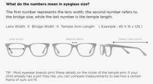 Kids Eyeglass Sizing - Do The Numbers On My Glasses Mean #3671165
