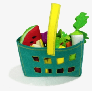 Felt Realistic Fruits & Vegetables With Basket - Vegetable #3671509