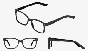 Three Views Of Square Glasses Frames - Square Glasses Frames #3671603