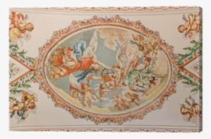 Braoque Fresco Angels With The Symbolic Crown Canvas - Seville #3672003