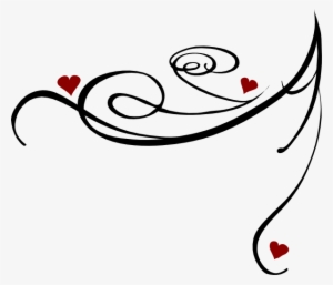 This Free Clipart Png Design Of Decorative Swirl Red - Pink And Black Border Png #3672317