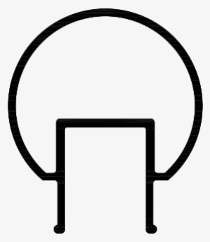 500r Small Circular Hand Rail - Line Art #3672541