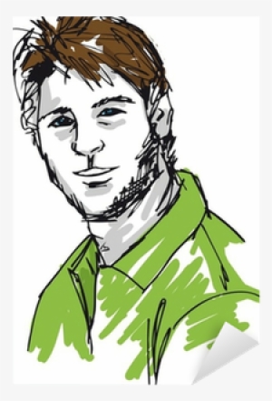 Sketch Of Handsome Man Face - Sketch Handsome Man #3672798