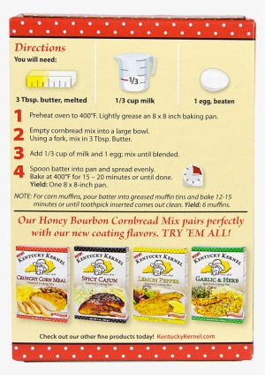 Kentucky Kernel Southern-style Honey Bourbon Cornbread - Kentucky #3673034