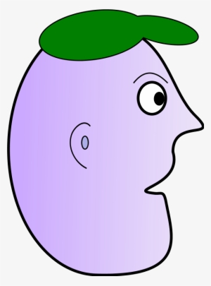Cartoon Man Face Profile Wearing Cap - Clip Art #3673036
