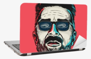 Hand Drawn Vector Face Of A Hipster Man With Glasses - Reproduction D'art Hand Drawn Vector Face #3673164