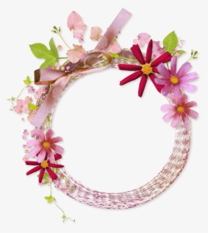 Free Png Floral Round Frame Png Images Transparent - Circle Flower Frame Png #3673203
