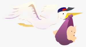 Stork Delivering Baby - Stork Carrying Baby Yard Sign #3674158