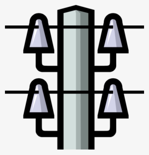 Vector Illustration Of Transmission Towers Carry Electrical - Cables Aereos De Alta Tension #3674777