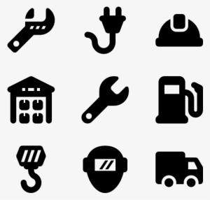 Filled Industrial Elements - Reception Icon #3674816