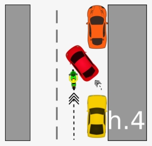 Road Accident Cilpart Clipart Traffic Collision Car - Sepeda Motor Kartun Tampak Atas #3675375