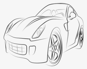 Sports Car Line Drawing - Car #3675771