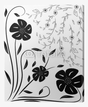 Black And White Flowers - Vector Graphics #3676231