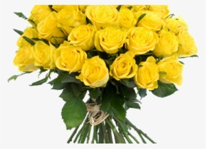 Yellow Flowers Bouquet Transparent Png Png Mart - Beautiful Yellow Roses Bunch #3676258