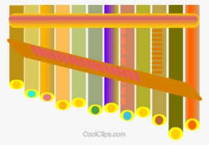 Pan Flute Royalty Free Vector Clip Art Illustration - Graphic Design #3677031