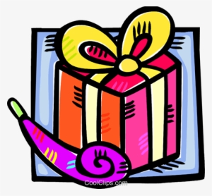 Birthday Gift With A Noise Maker Royalty Free Vector #3677850