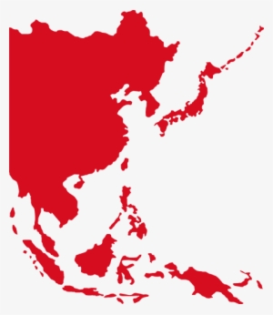 Asia-map - Southeast Asia Map Red #3678445