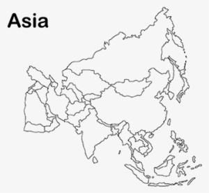Printable Asia Map For Kids - Sketch Map Of Asia #3678467